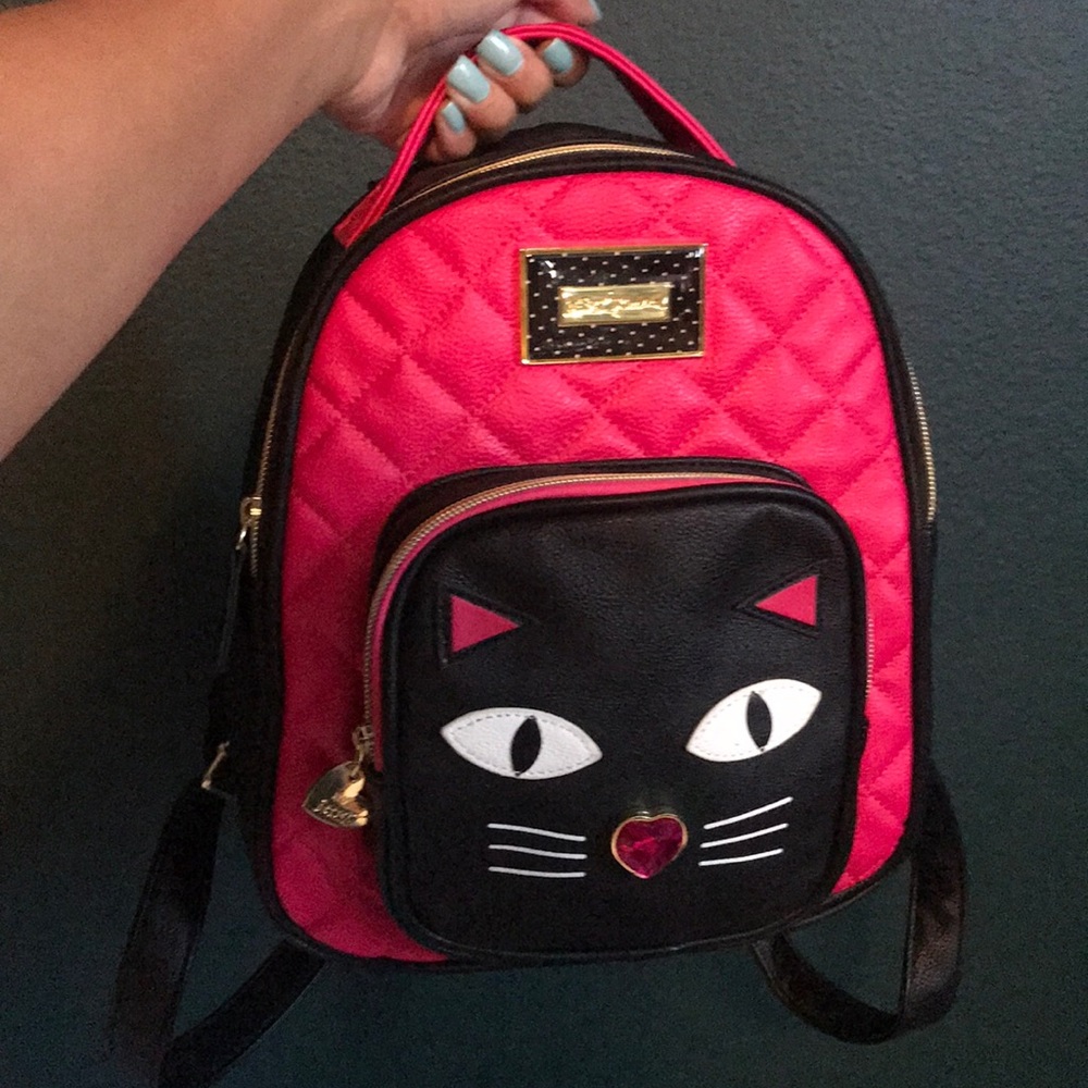 Betsey Johnson Cat Backpack